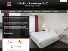 Tablet Screenshot of paxhotel.com